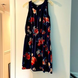 Keyhole Navy Sundress